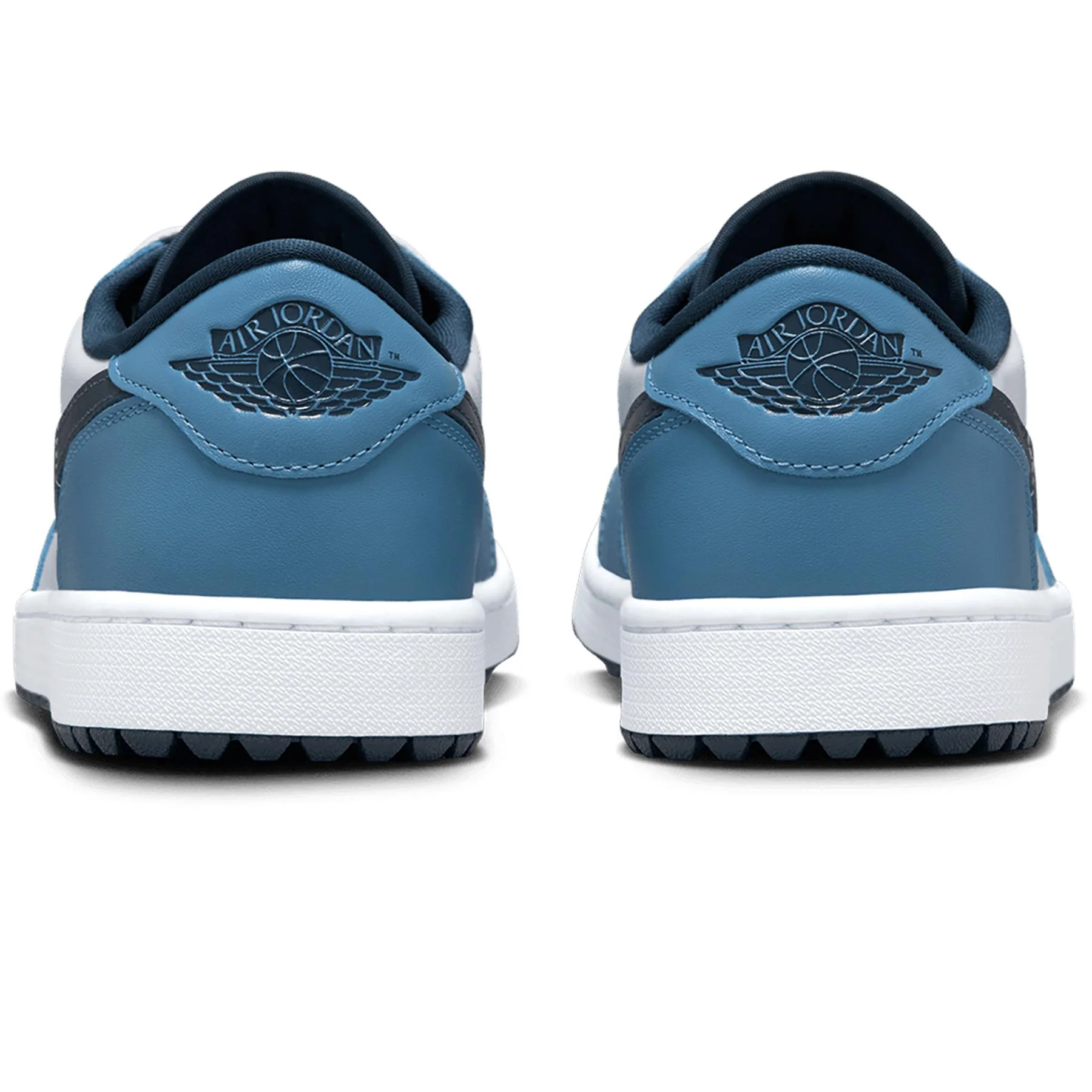Air Jordan 1 Low Golf Shoes White/Armory Navy/Aegean Storm - Image 5