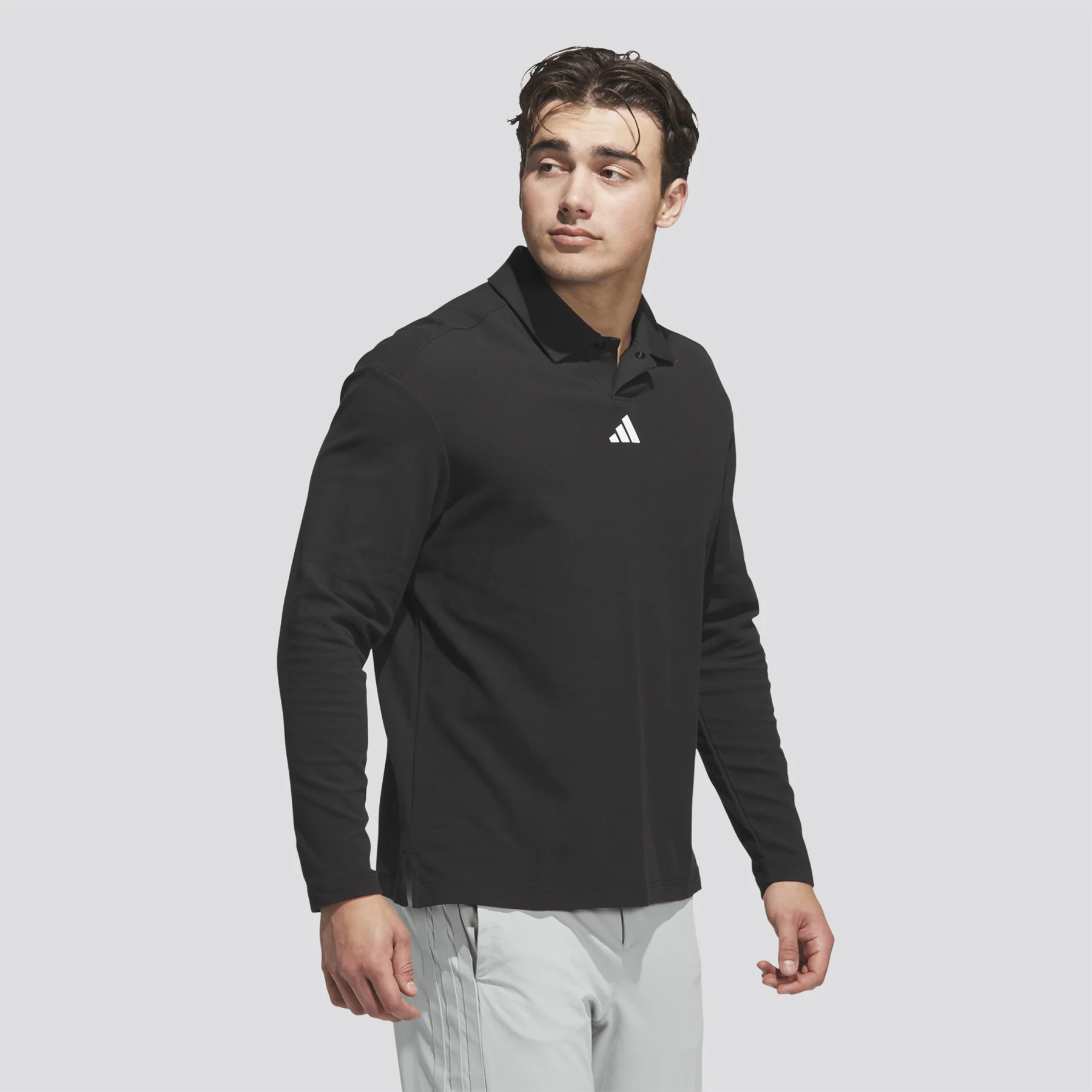 Beyond The Course LS Loose Fit Polo Black - Image 3