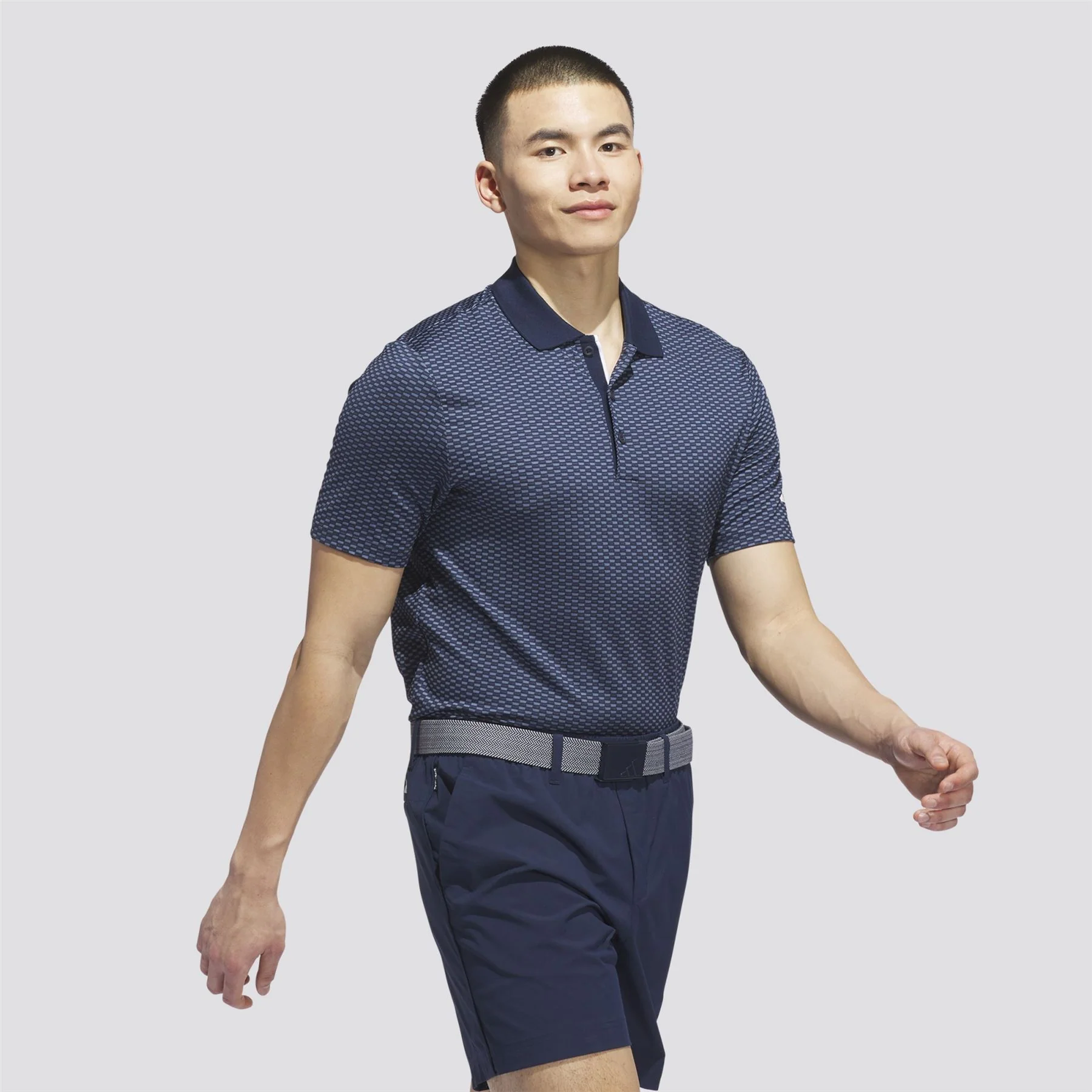 Beyond The Course Textured Polo Collegiate Navy/Preloved Ink - Image 3