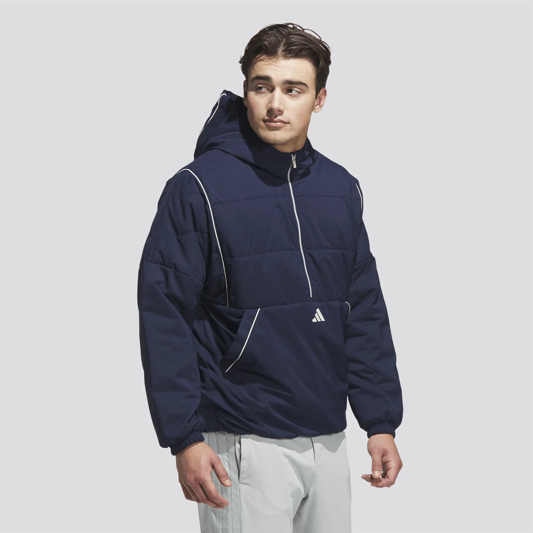 Beyond The Course Twistweave Half-Zip Jacket Collegiate Navy - Image 3