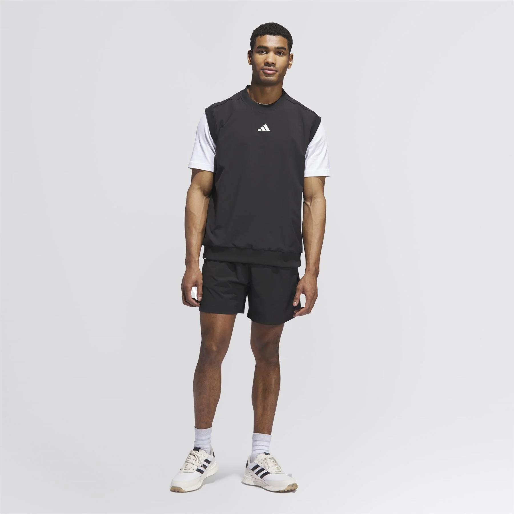 Beyond The Course Twistweave Loose Fit Vest Black - Image 4