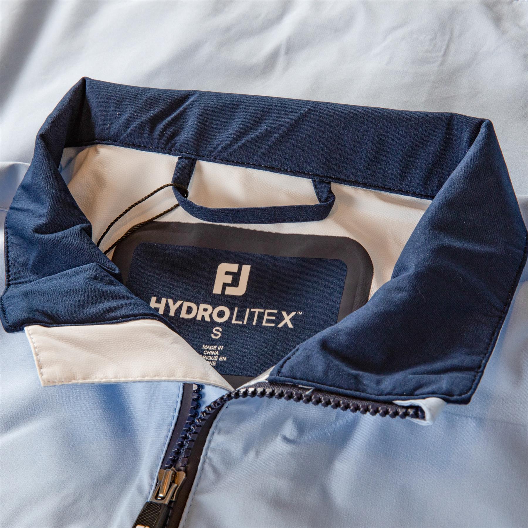 HydroLite X Waterproof Jacket Light Blue/Navy - Image 3