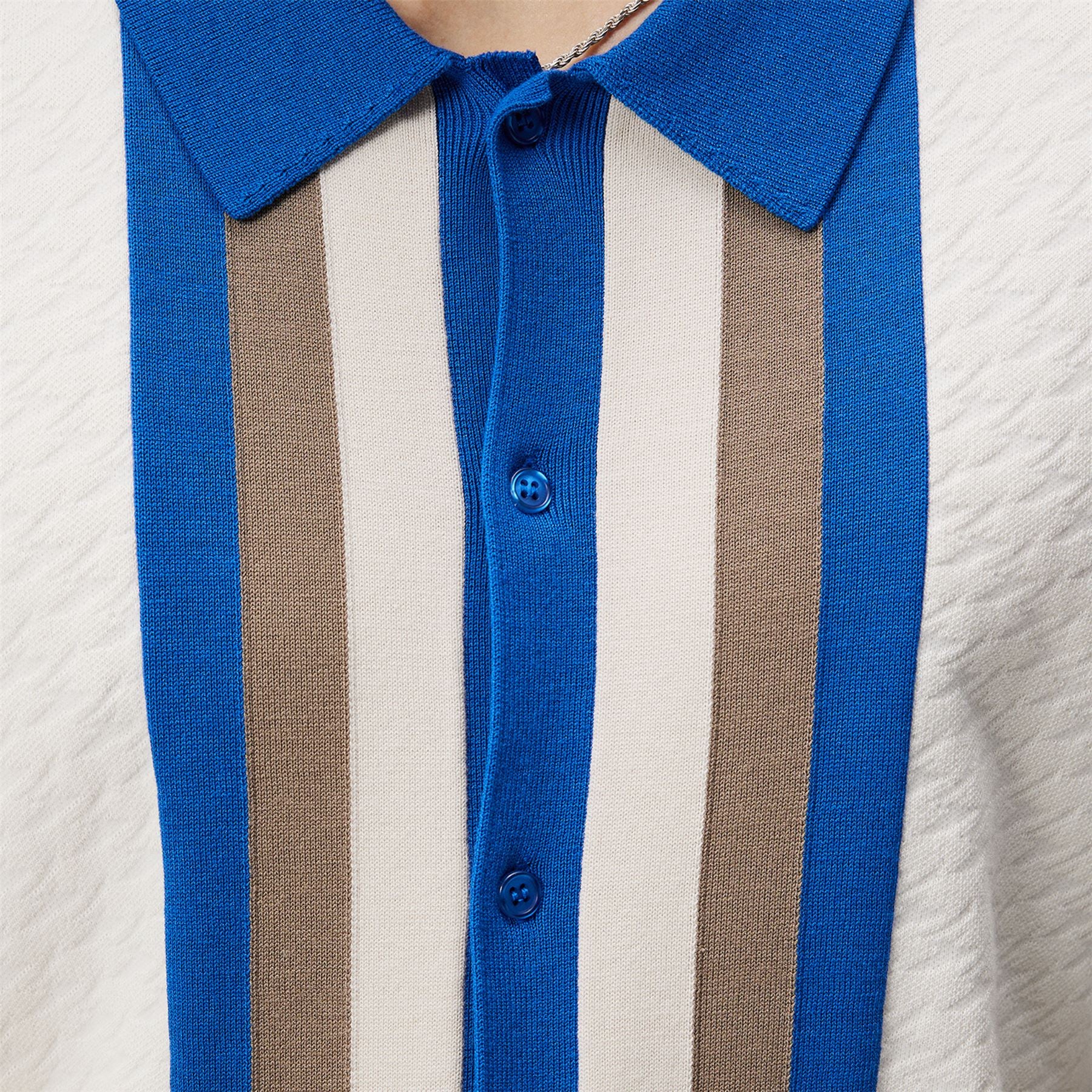 Rayne Jacquard Monogram Shirt Cloud White - Image 6