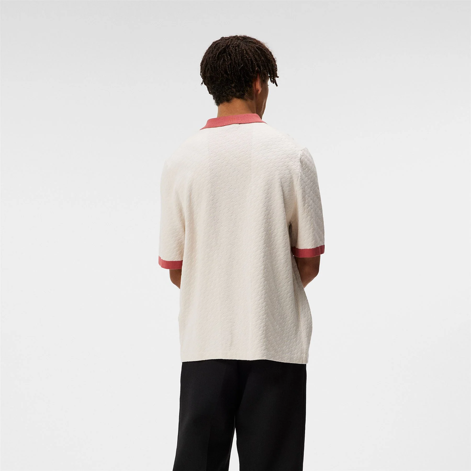 Rayne Jacquard Monogram Shirt Moonbeam - Image 3