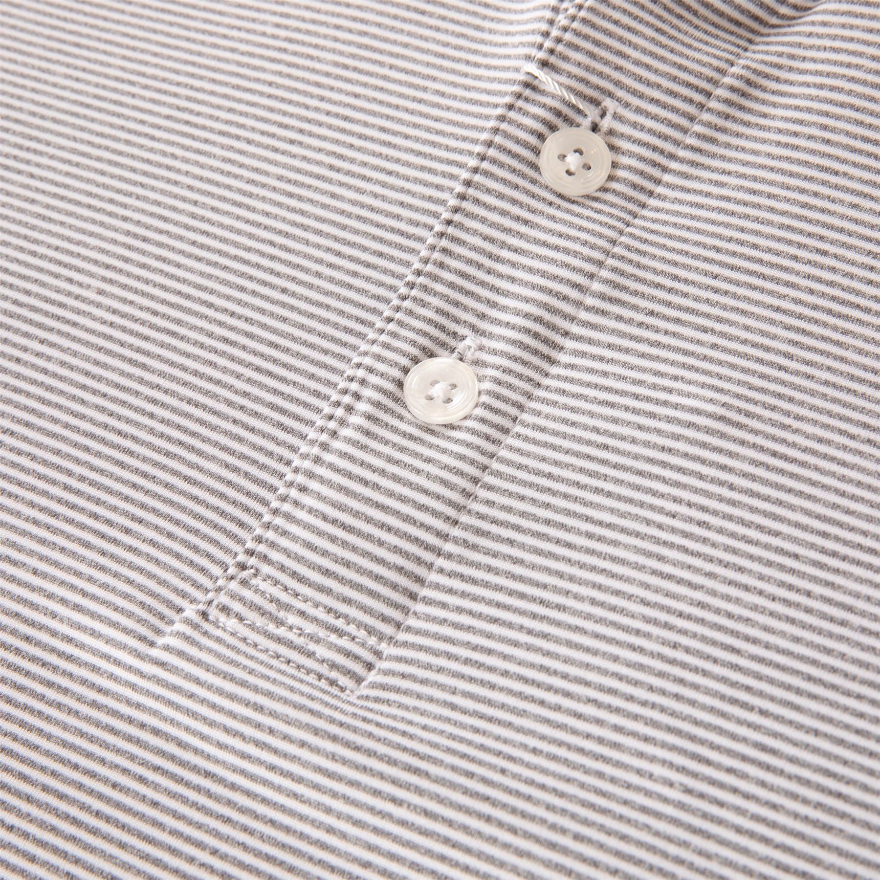 The Burke Polo Grey/White - Image 3