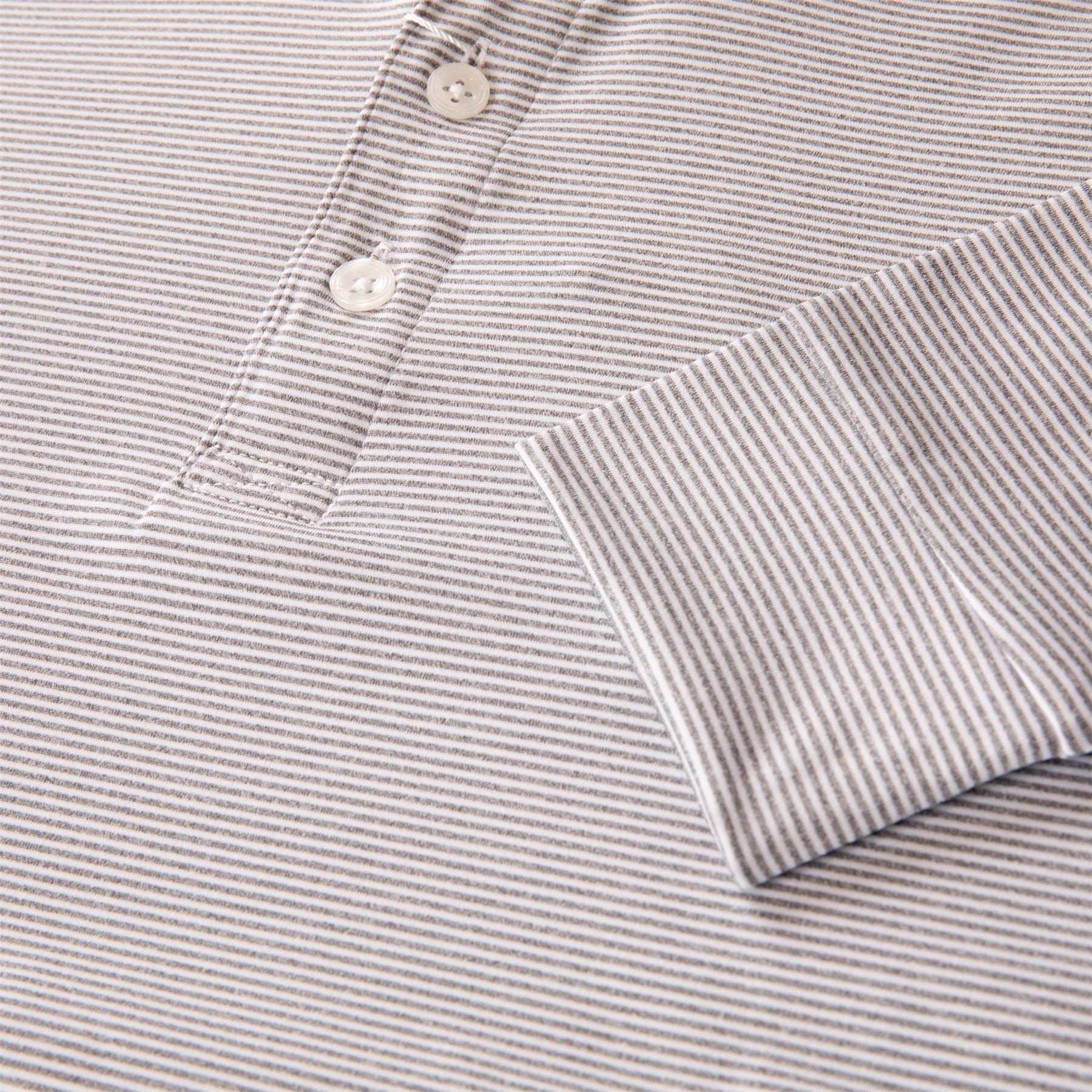 The Burke Polo Grey/White - Image 4