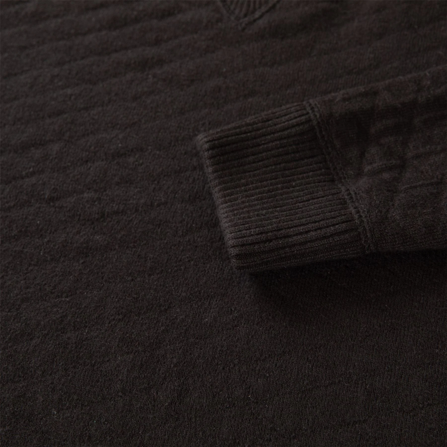 The Ward Jacquard Sweater Black - Image 3