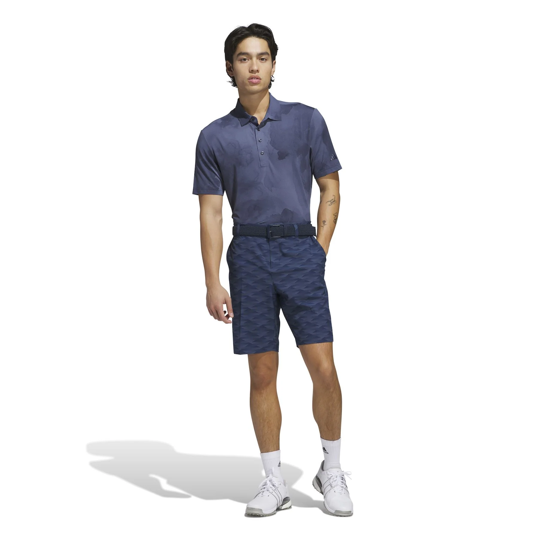 Ultimate365 Tour Printed Polo Collegiate Navy/Preloved Ink - Image 4