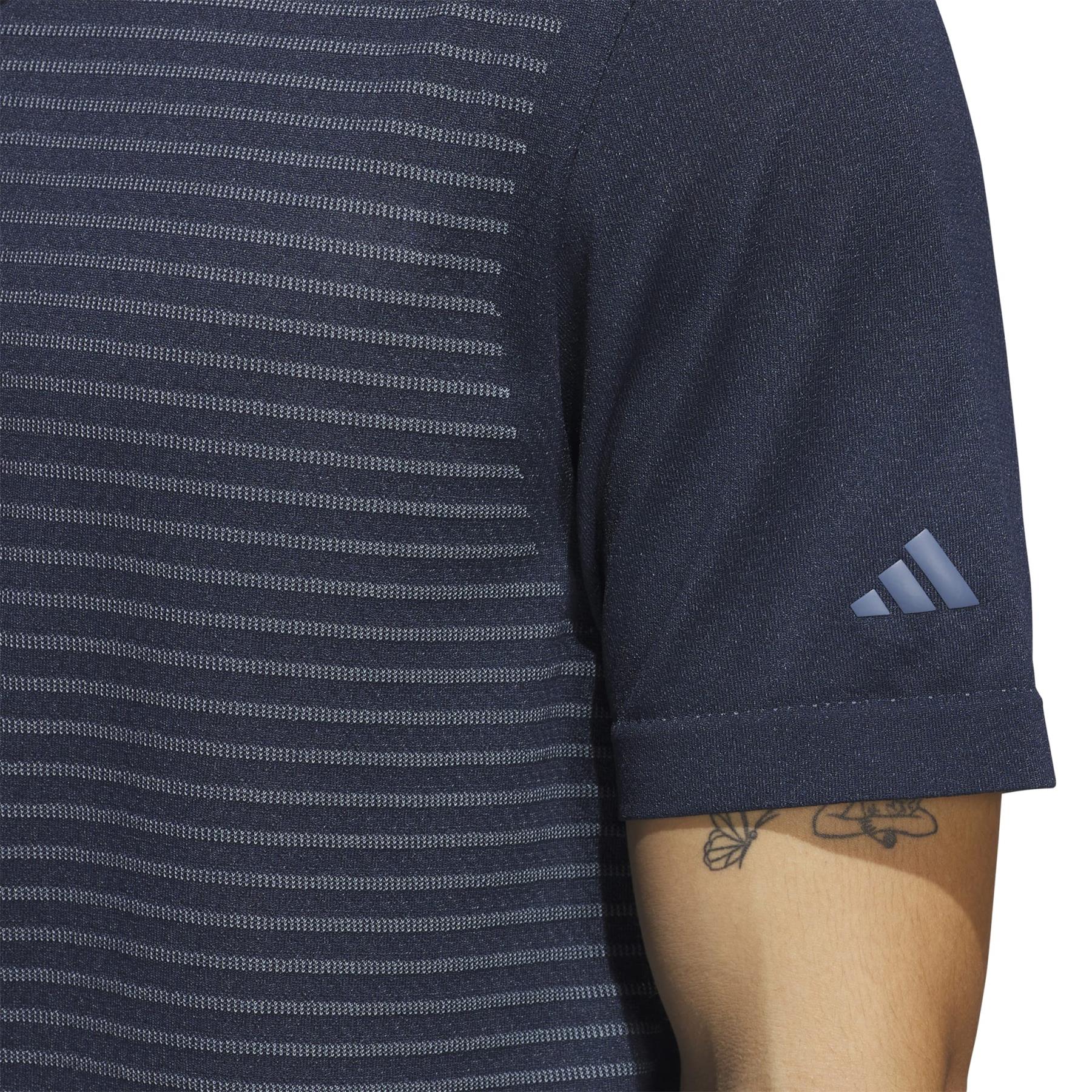 Ultimate365 Tour Seamless Stripe Polo Collegiate Navy - Image 5