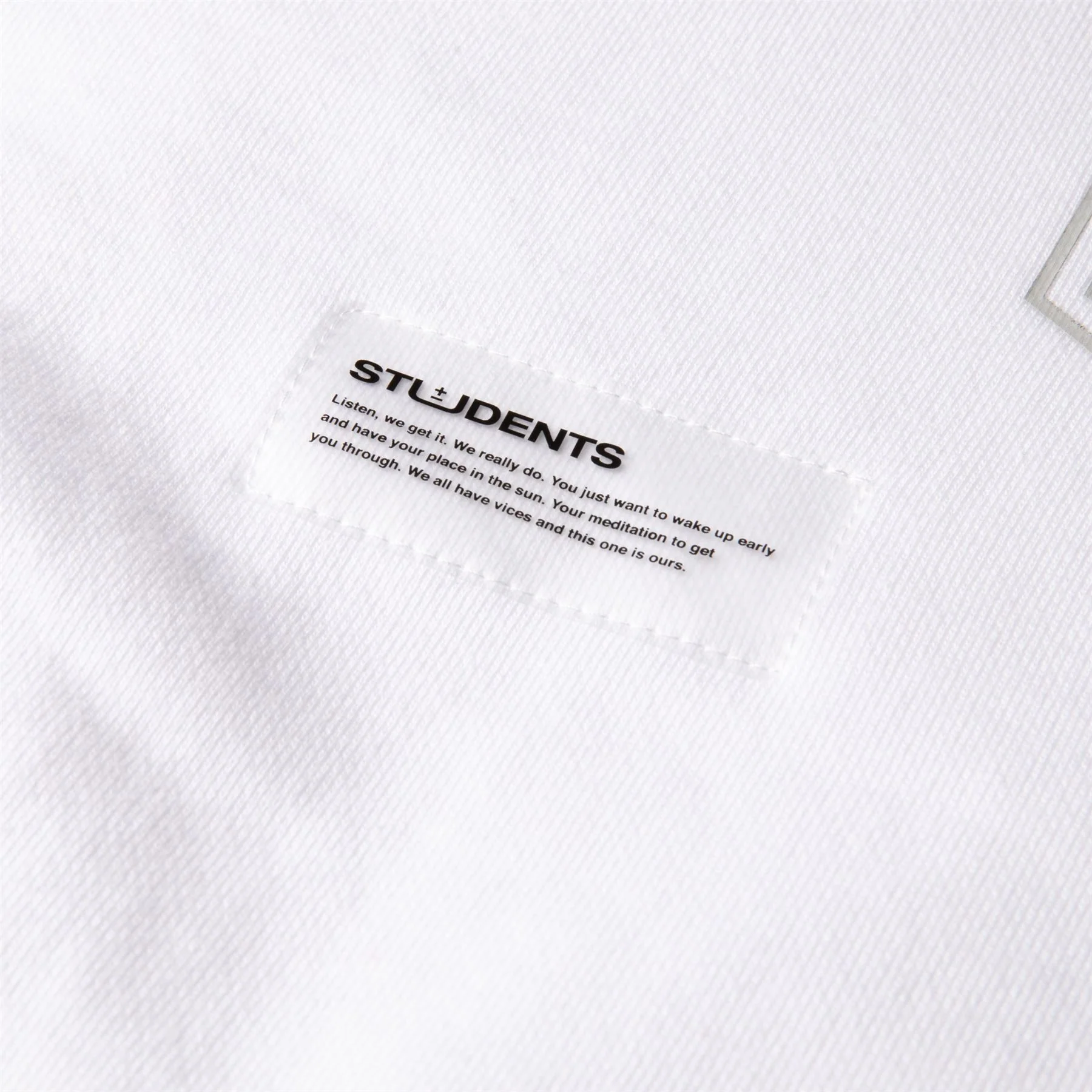 Uni Pullover Hoodie White - Image 4