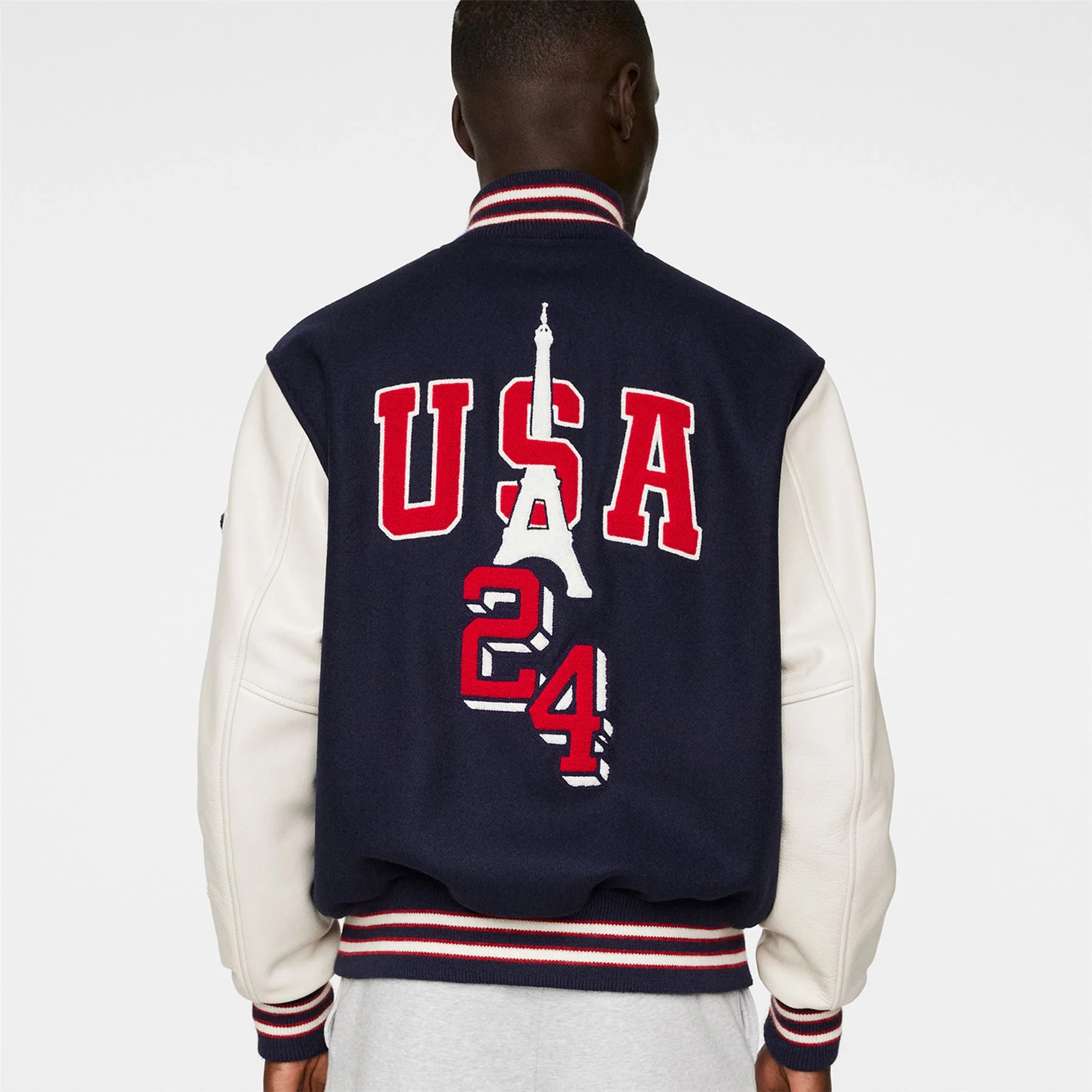 USA Golf Golden Bear Wool Jacket Estate Blue - Image 3