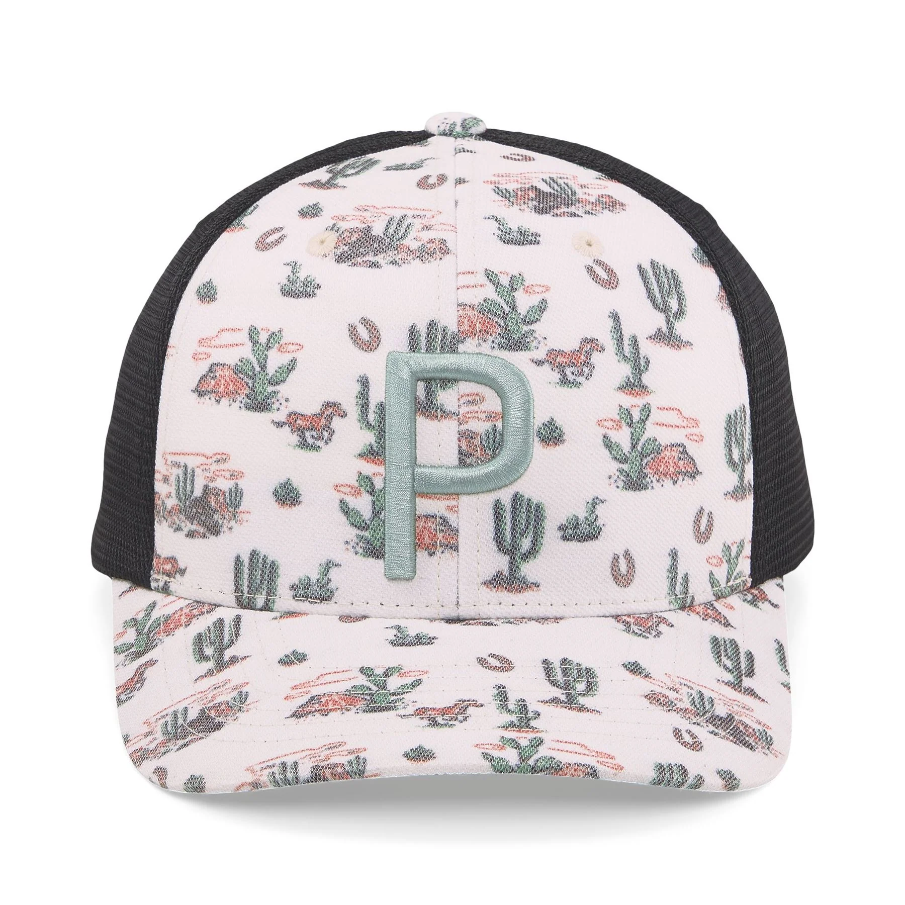 Wild West Trucker P Cap Puma Black-Dusty Green - SS23 - Image 3