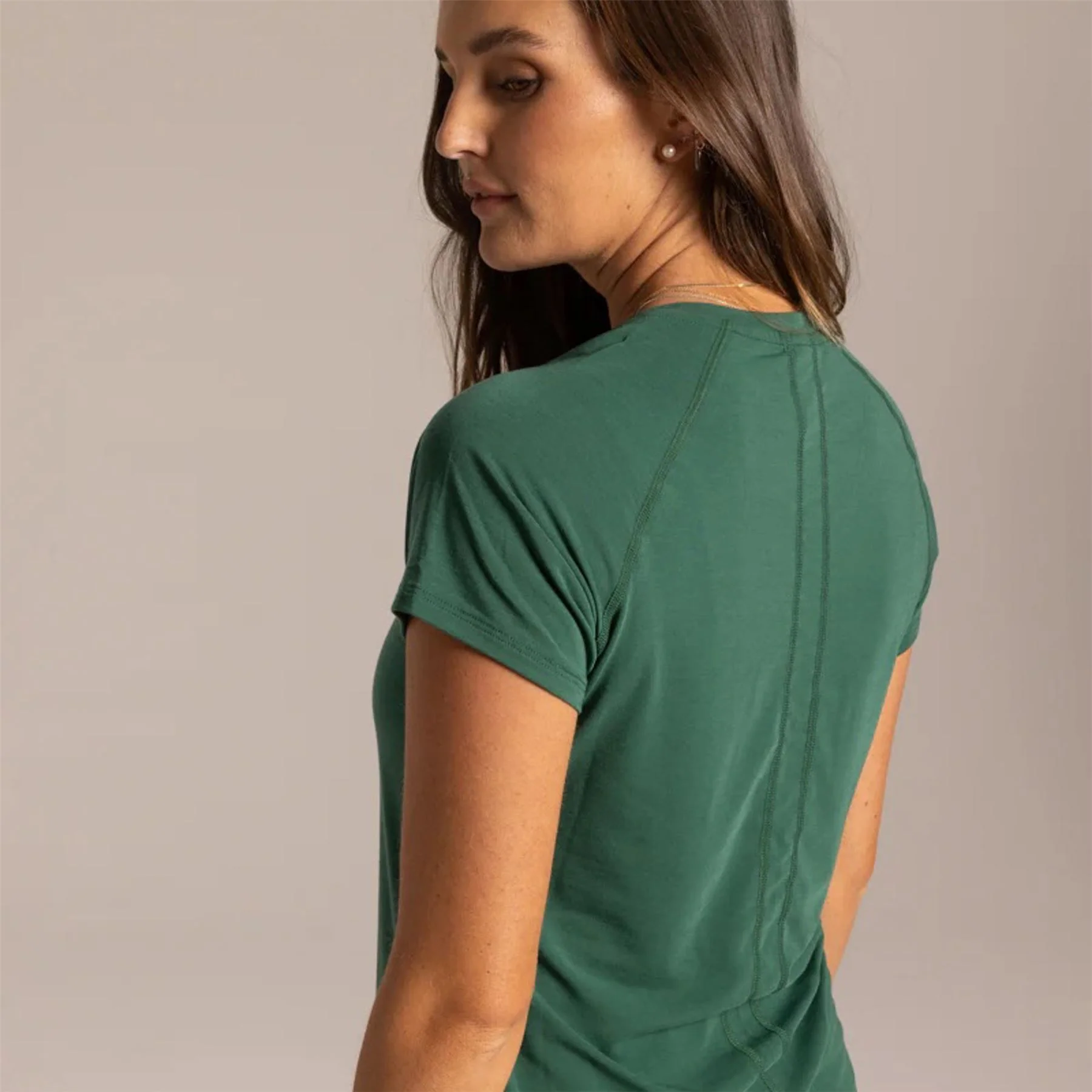 Womens 5.0 Tee Pritchard Green - Image 3