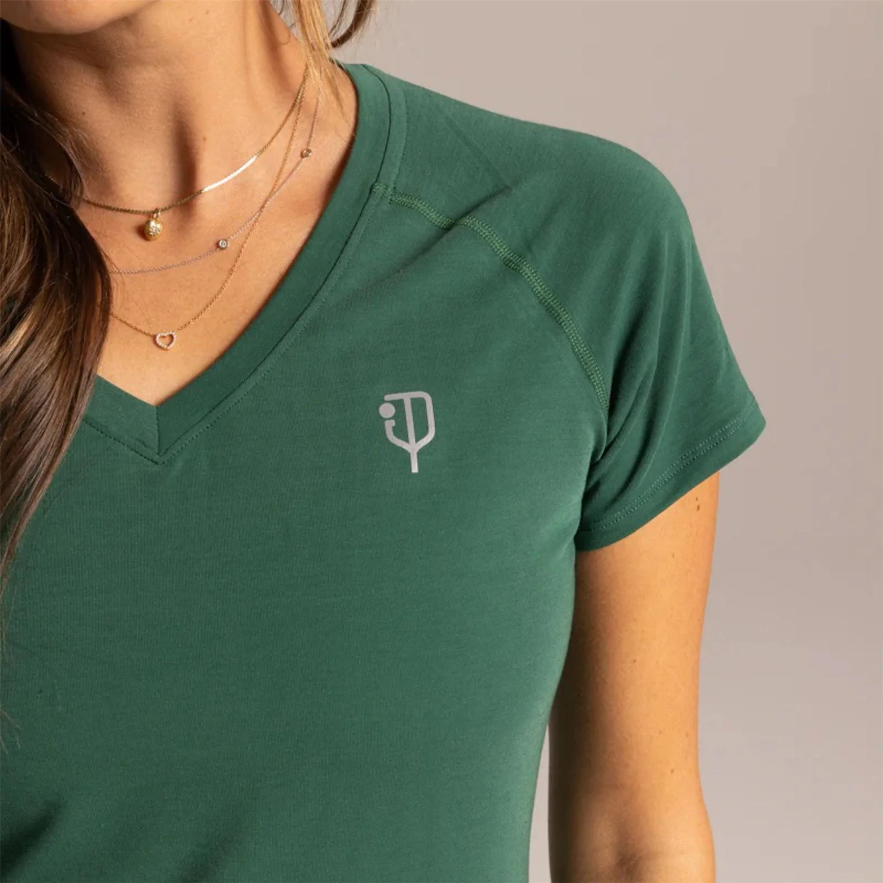Womens 5.0 Tee Pritchard Green - Image 4